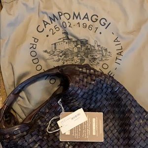 Campomaggi Woven Hobo in Grigio